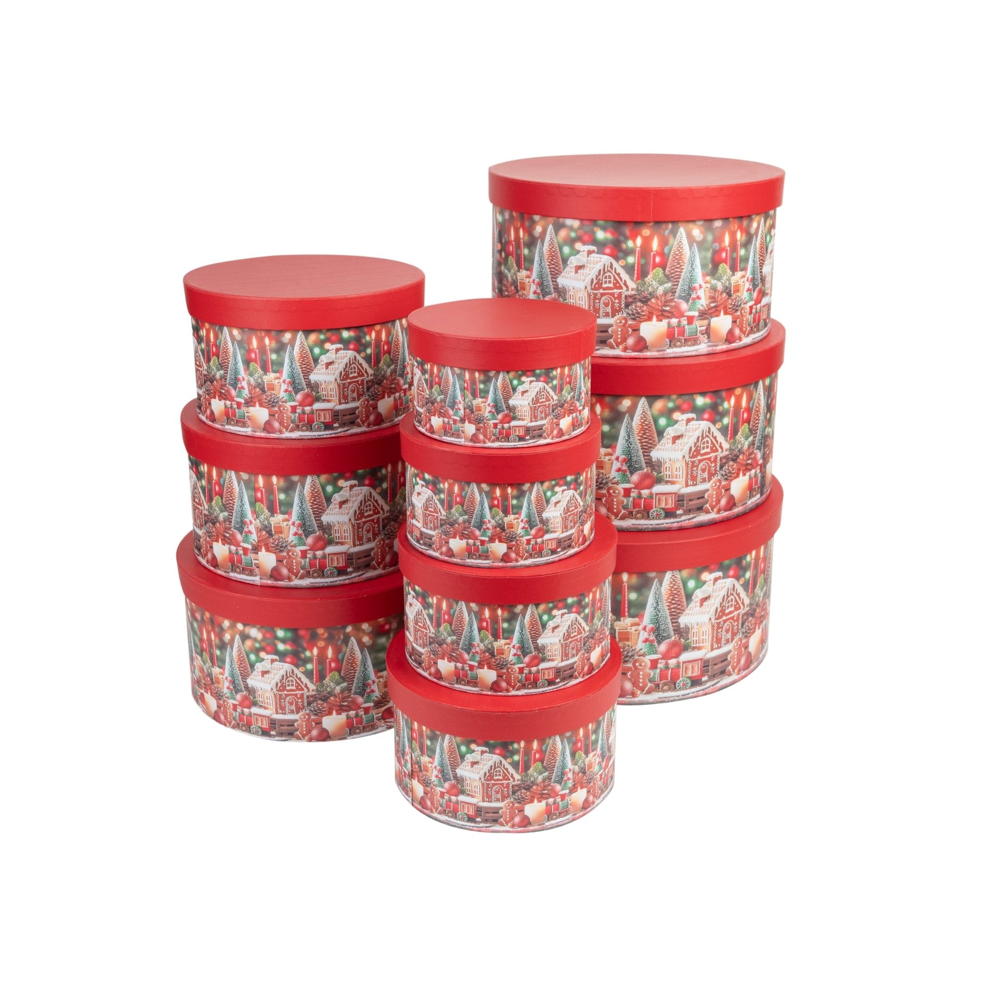 10 - teiliges Boxen - Set Weihnachten Rund - Amiras Zauber