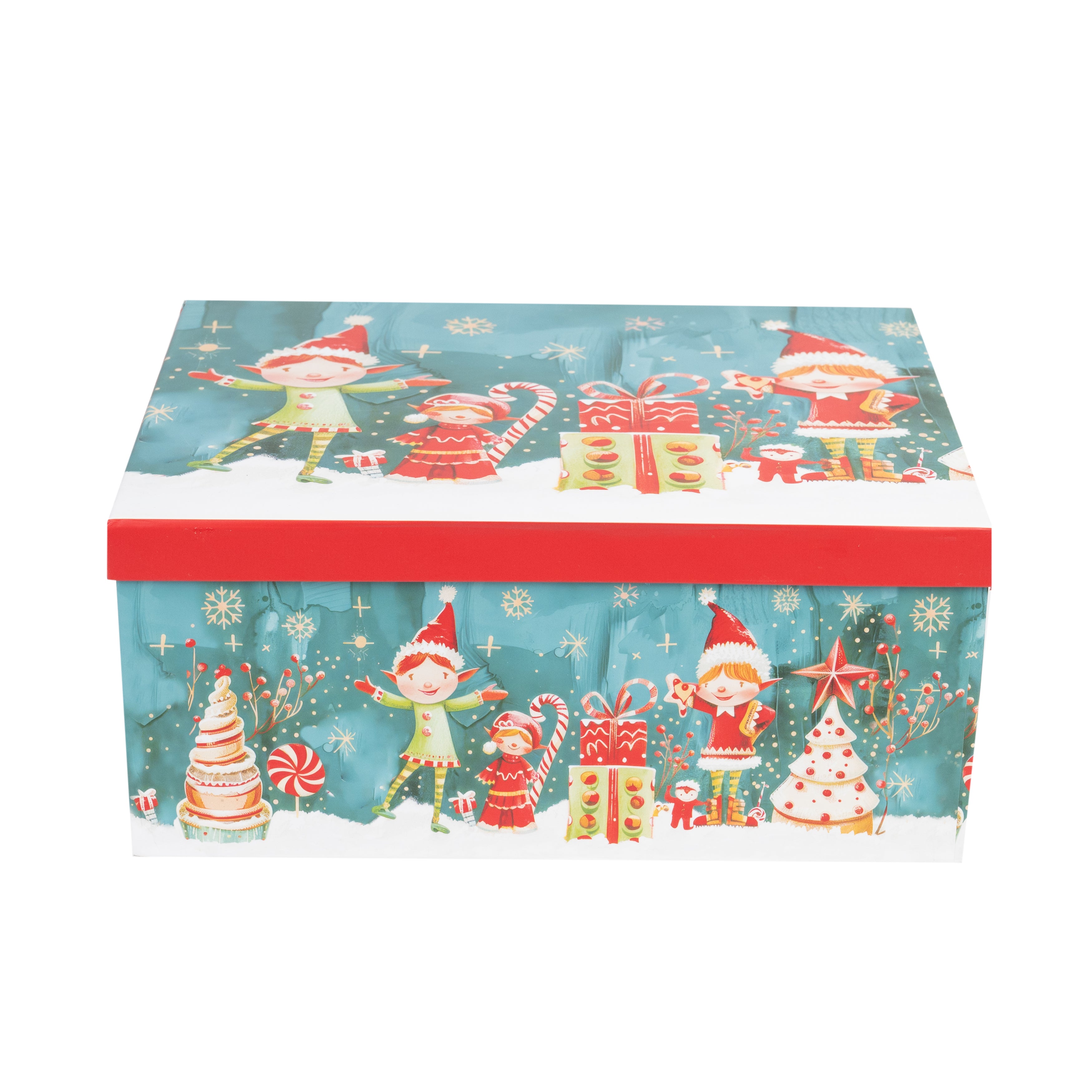10-teiliges Boxen-Set Weihnachten Rechteckig