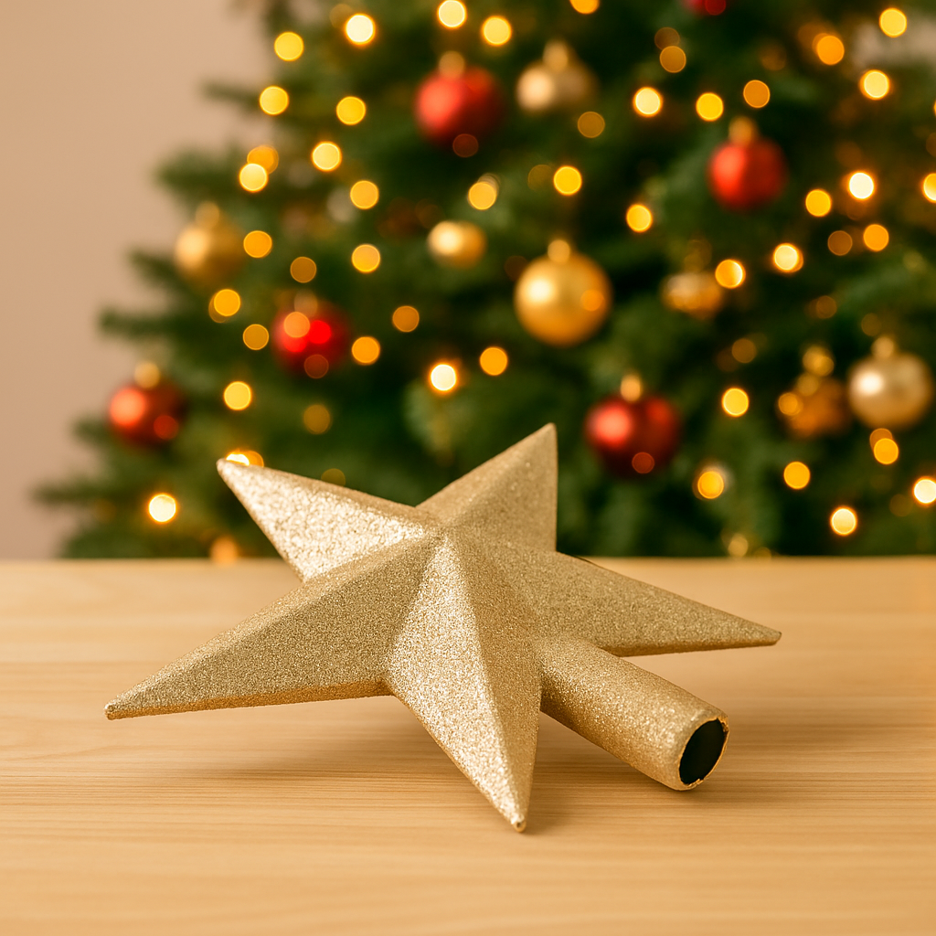 Christbaumspitze Gold 20cm
