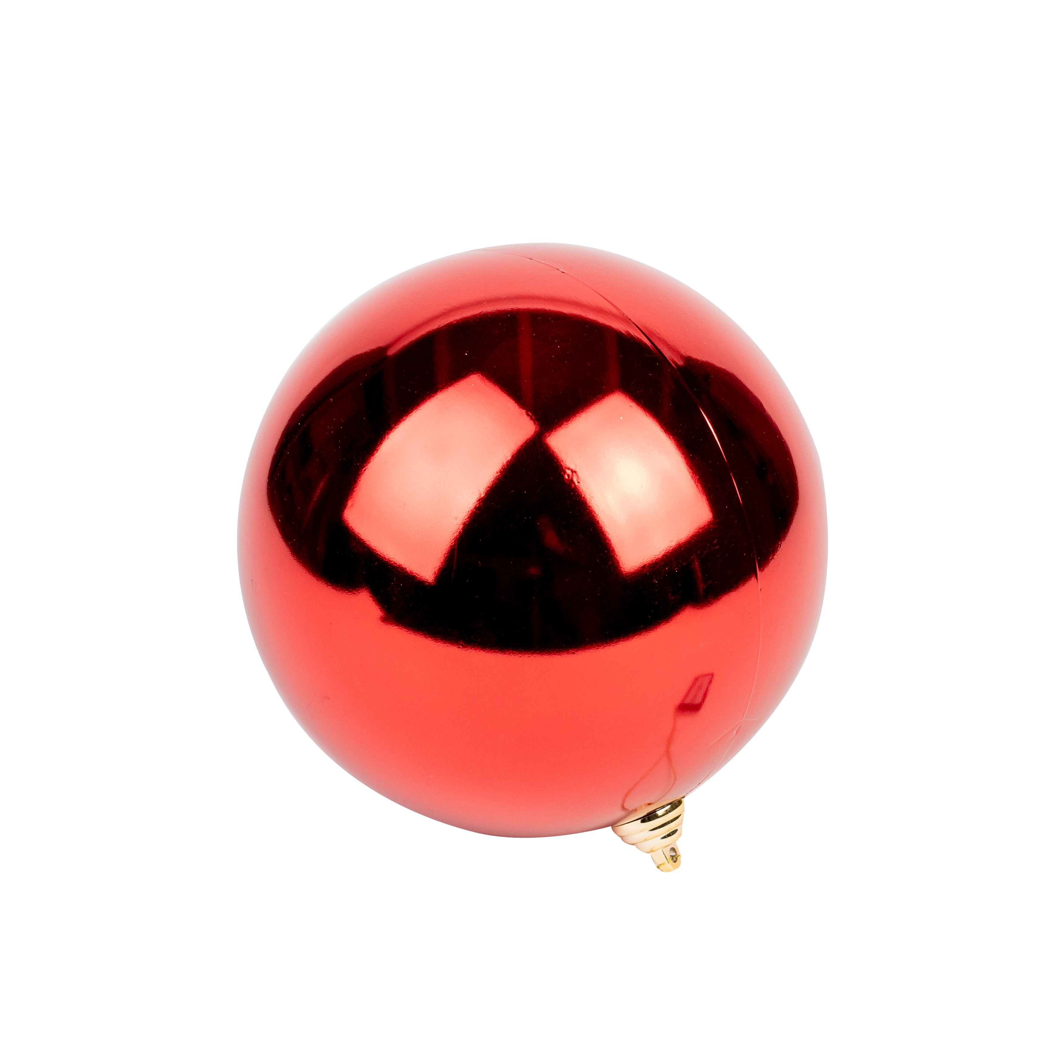 Christbaumkugeln Rot glänzend xl 18cm