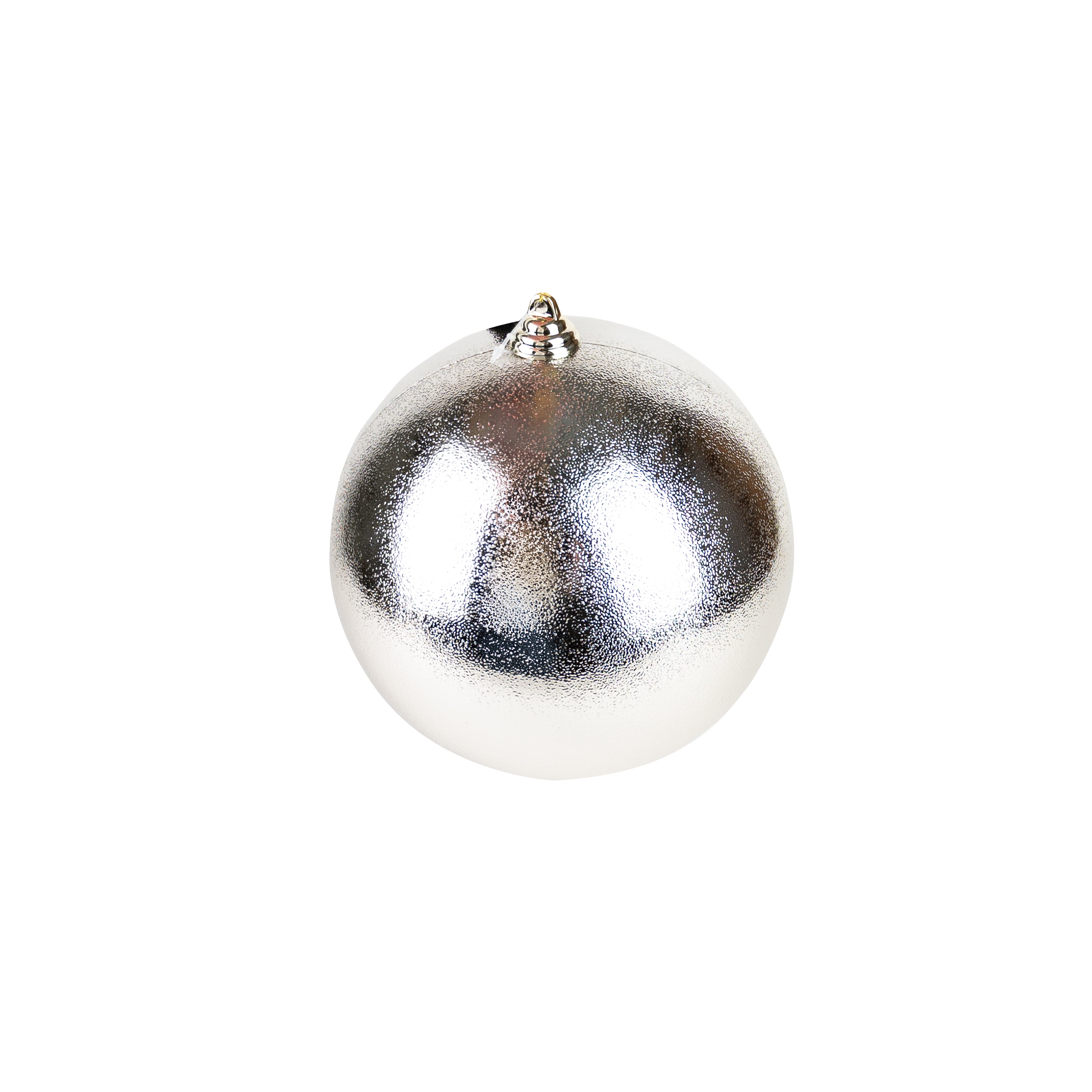 Christbaumkugeln Silber glitzernd xl 18cm
