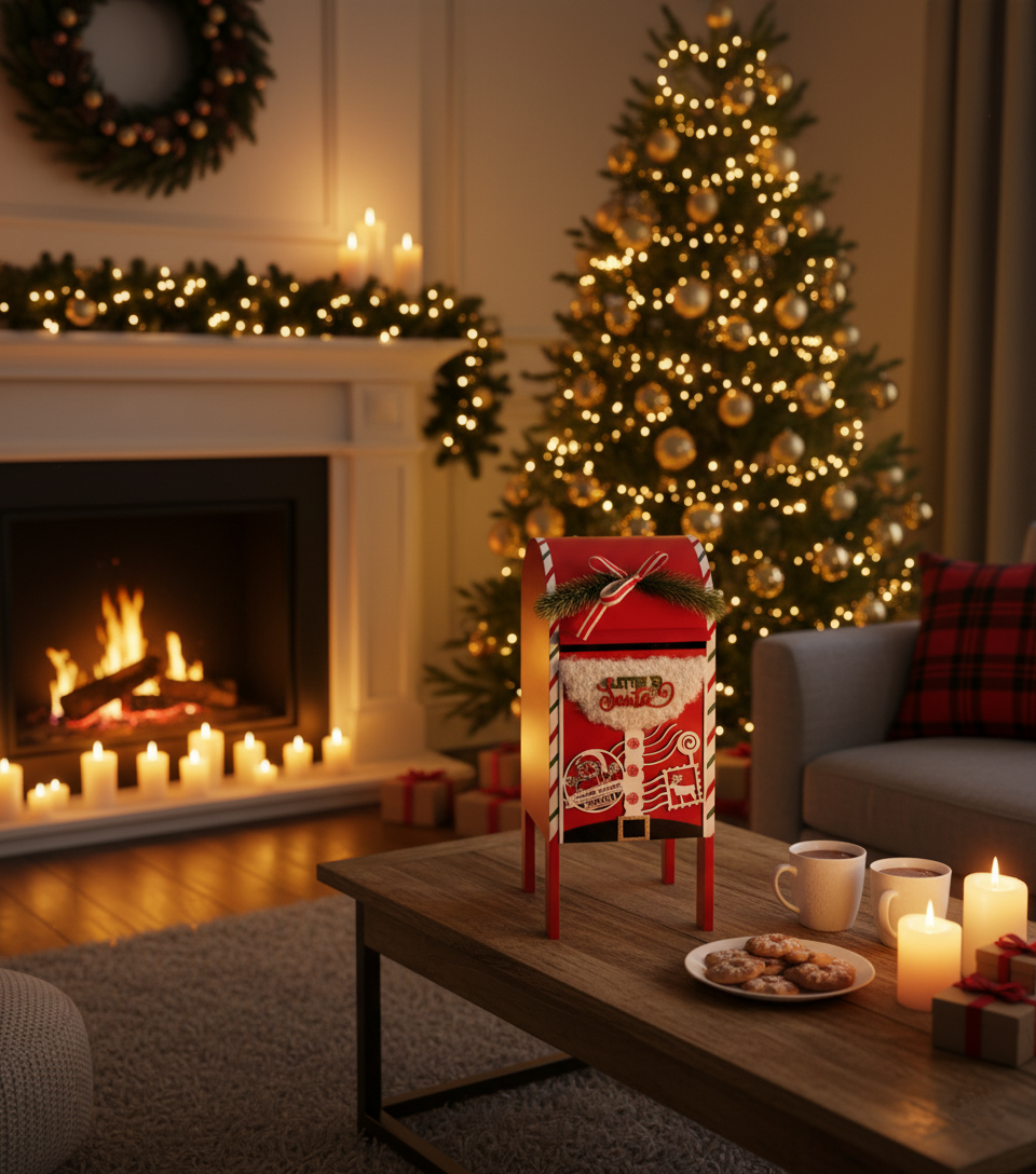 Weihnachtsbriefkasten „Letters to Santa“ (30 cm)