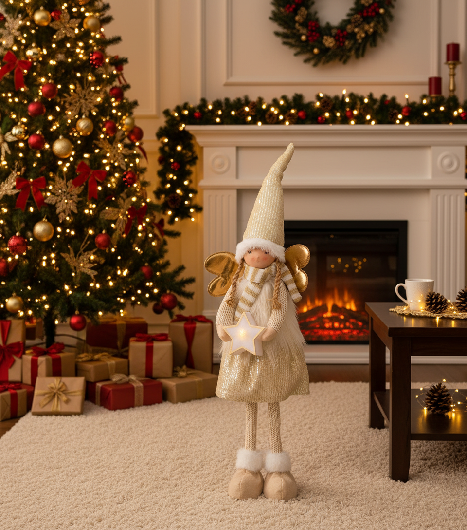 LED Weihnachtsengel „Shining Star“ 67 cm