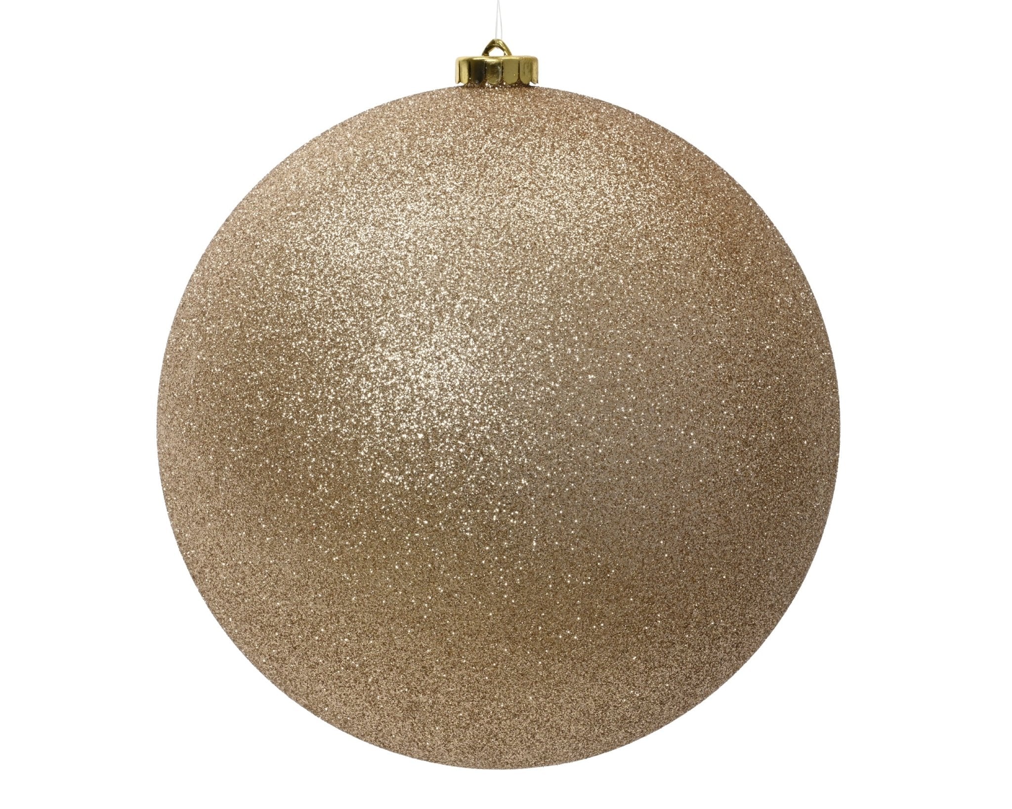 Christbaumkugel Glitzer gold (Ø 20 cm) - Amiras Zauber