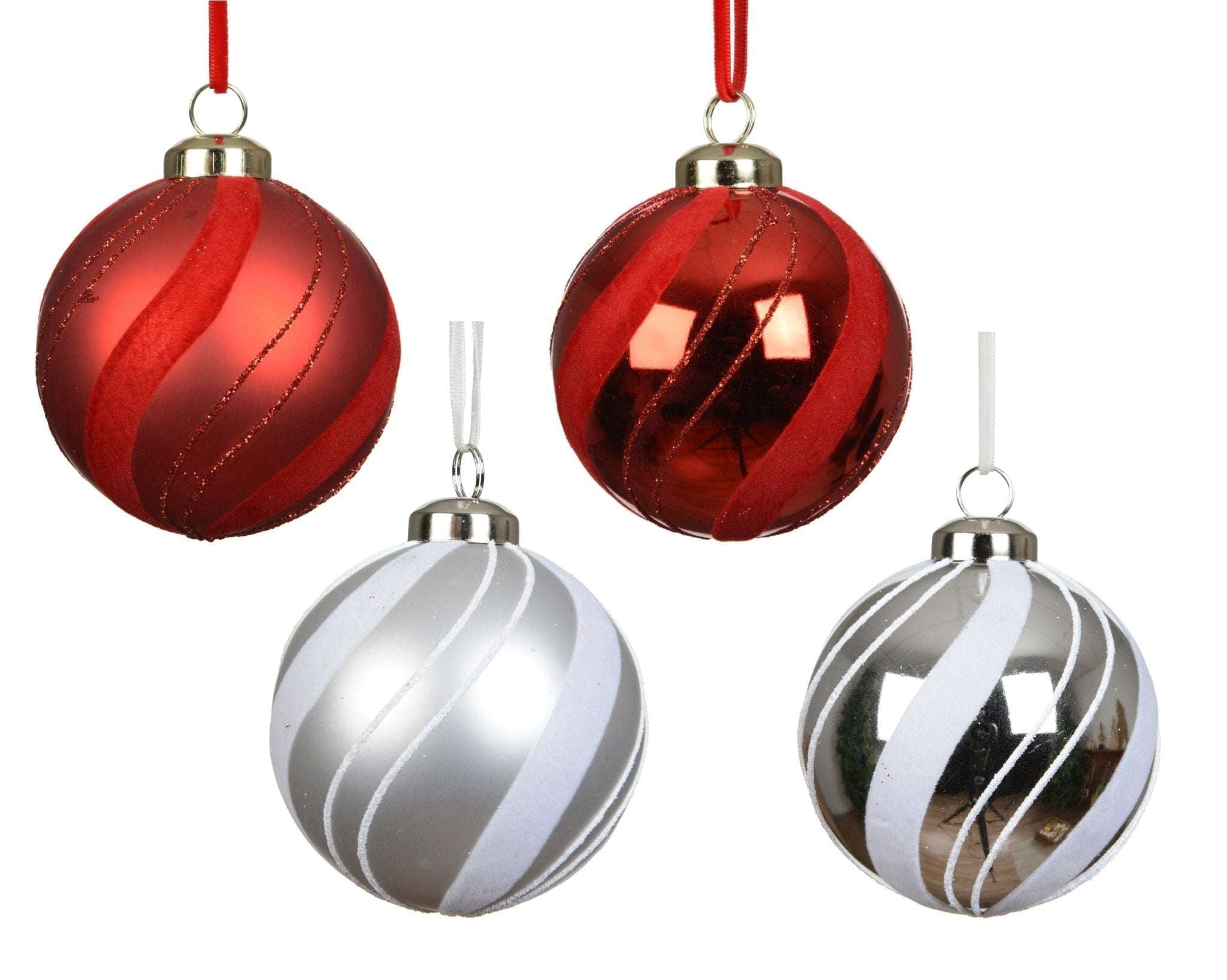 Christbaumkugeln Festagsglanz 12tlg. (Ø 8cm) - Amiras Zauber