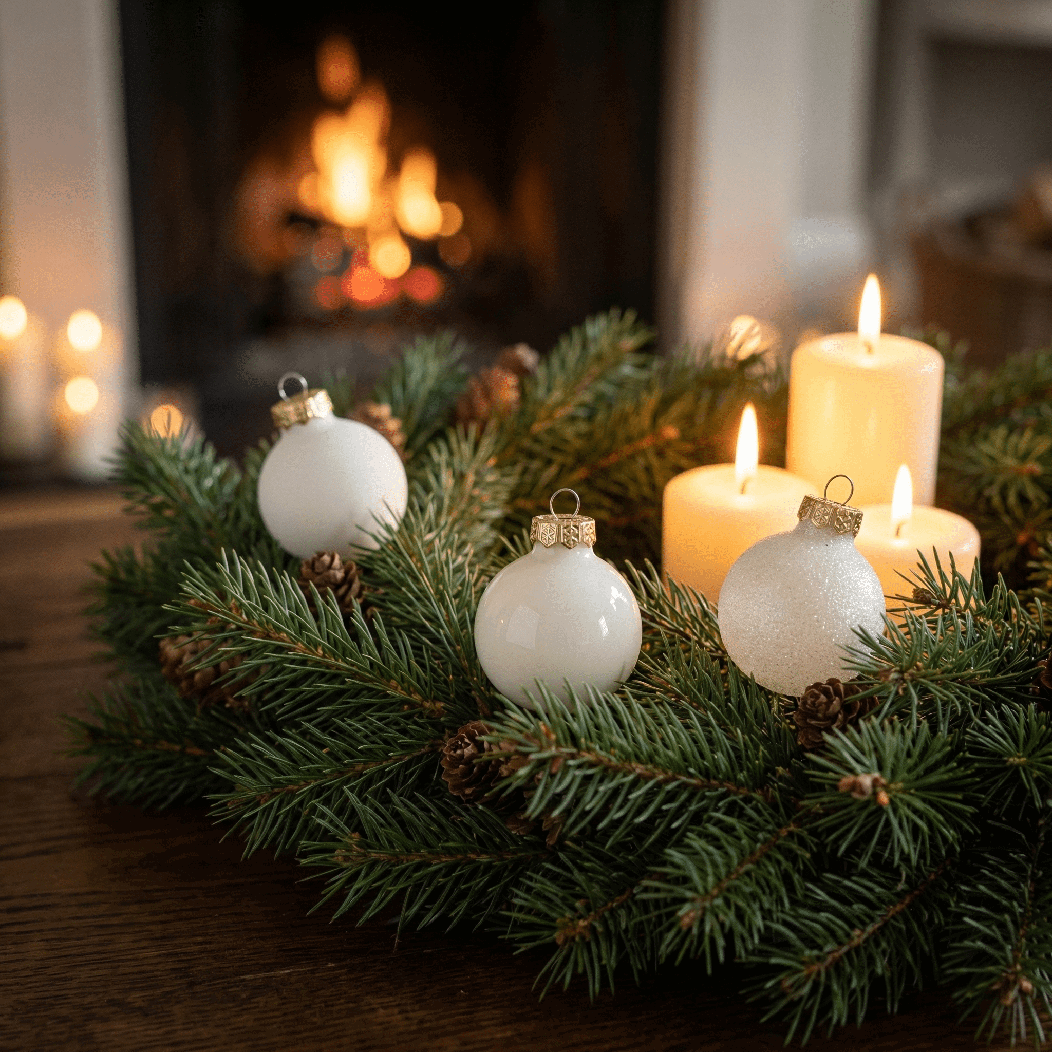 Mini Weihnachtskugeln Silber-Glitzer 9-tlg Ø 3 cm – Amiras Zauber