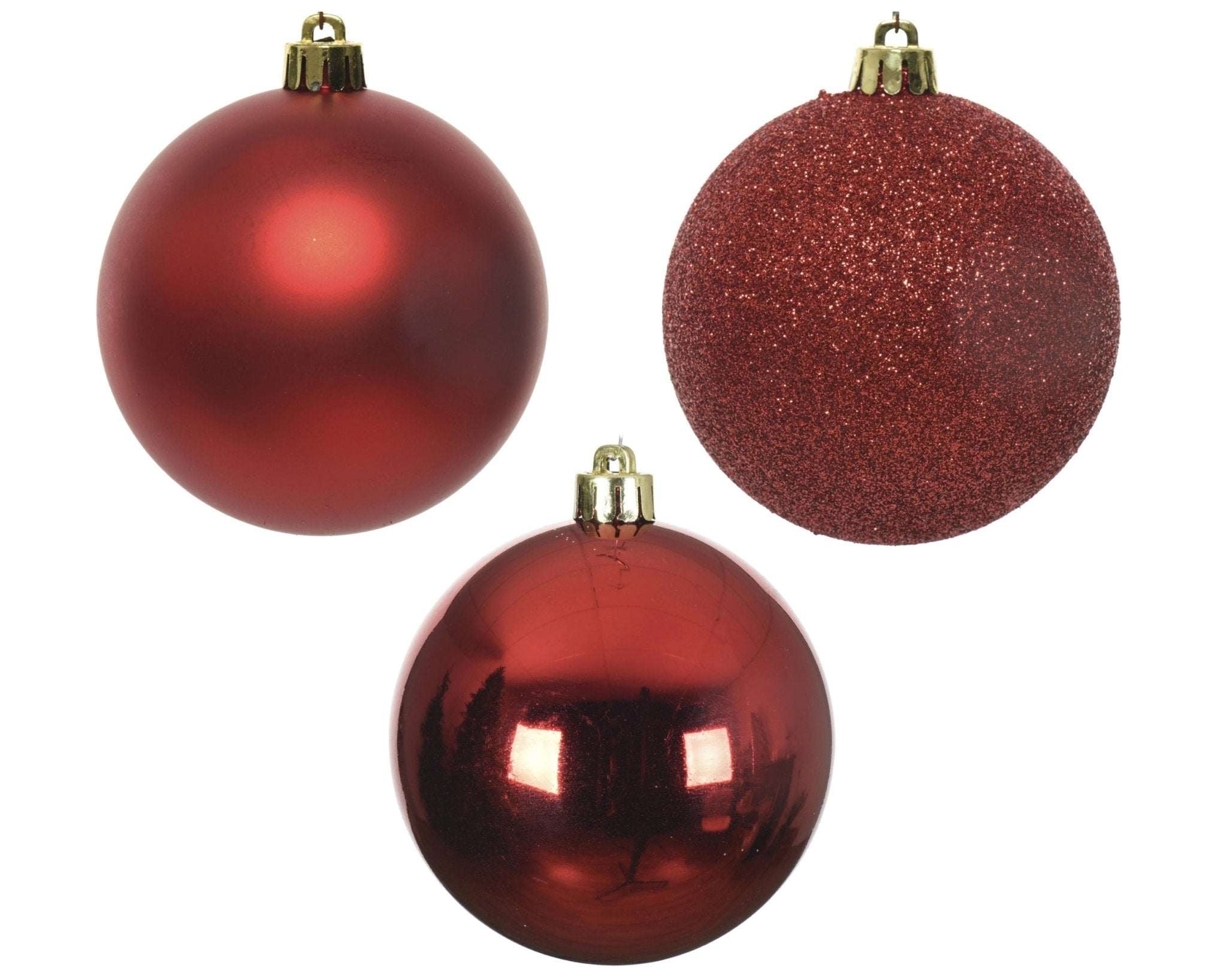 Christbaumkugeln rot Mix 34tlg. (8 cm) - Amiras Zauber