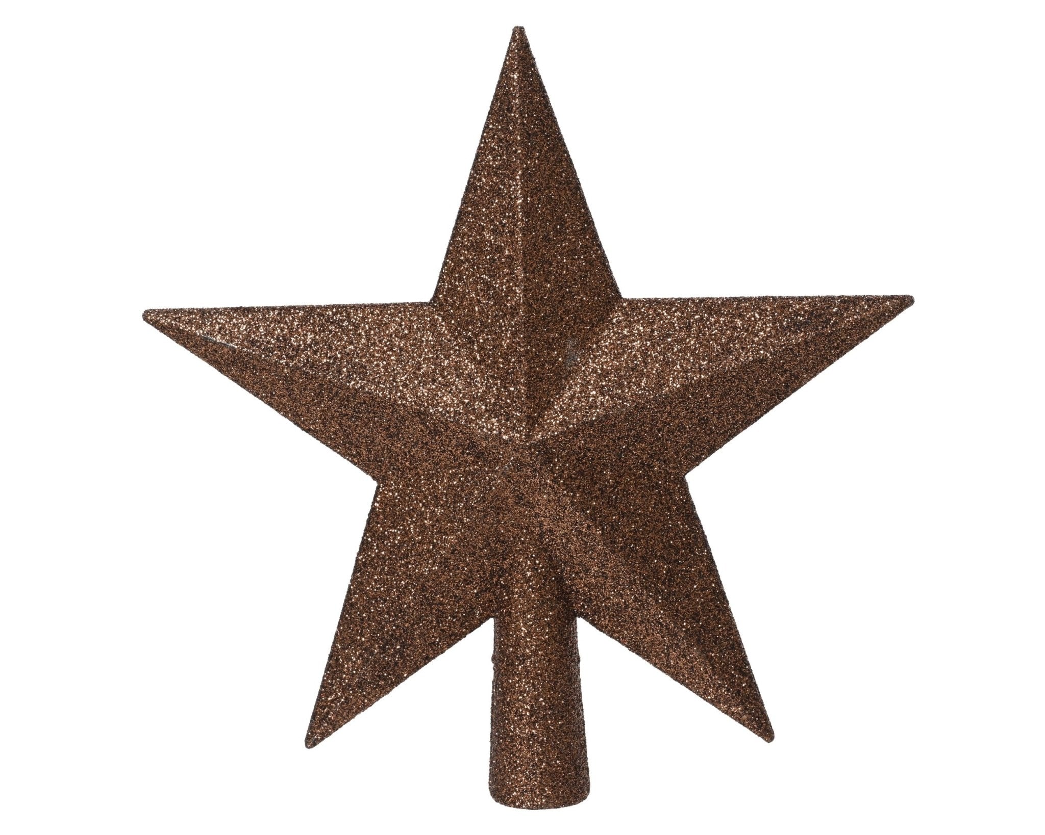 Christbaumspitze Stern espresso (19cm) - Amiras Zauber