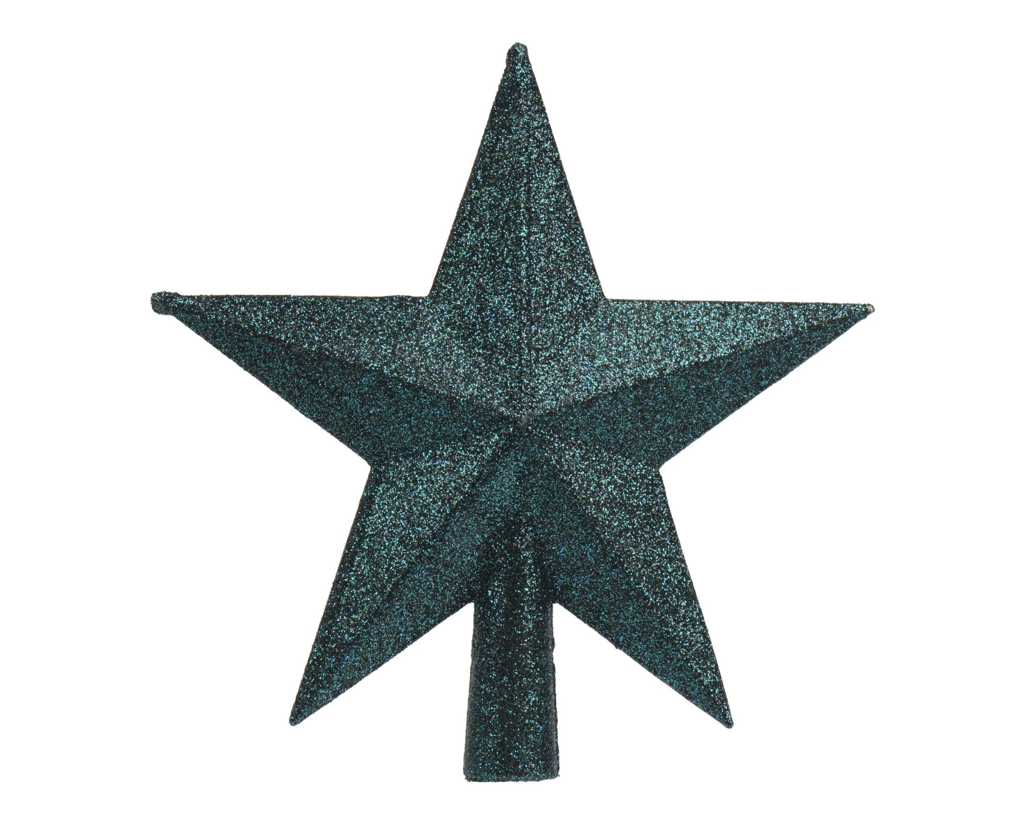 Christbaumspitze Stern smaragd (19cm) - Amiras Zauber