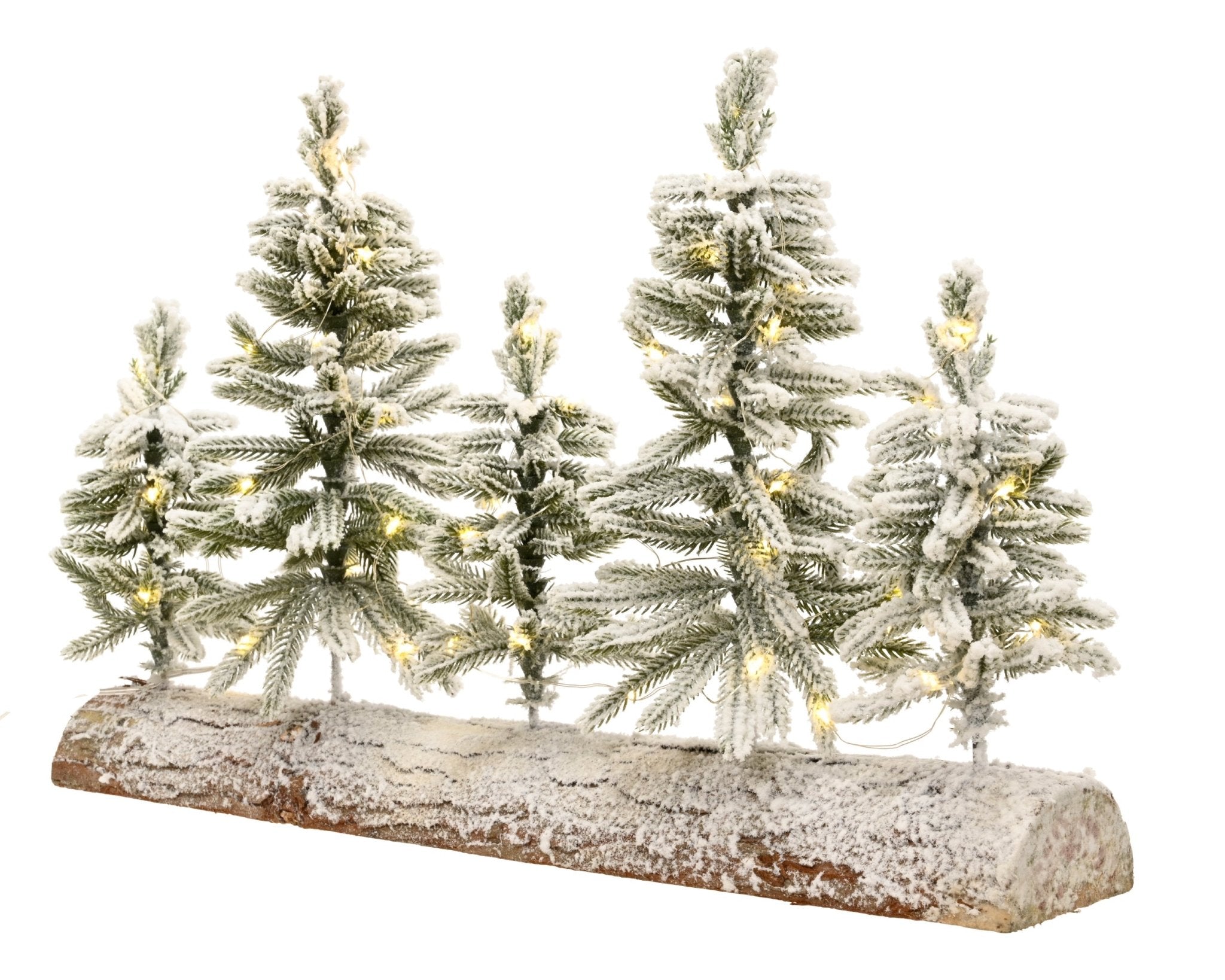 LED Weihnachtslandschaft auf Holz groß (50 x 12 x 30 cm) - Amiras Zauber