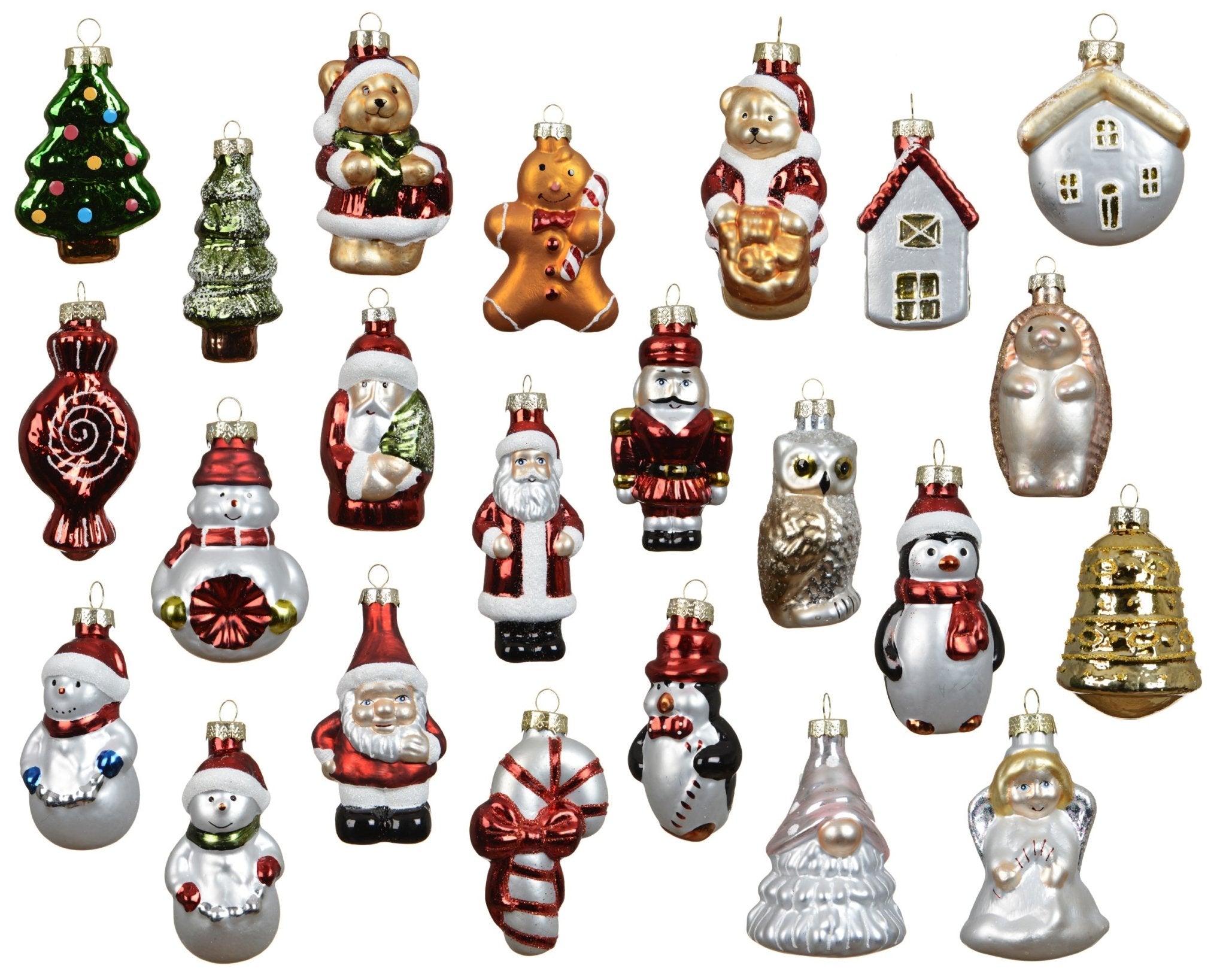 Premium Weihnachtsfigurenanhänger Geschenkbox 24tlg. (8 cm) - Amiras Zauber