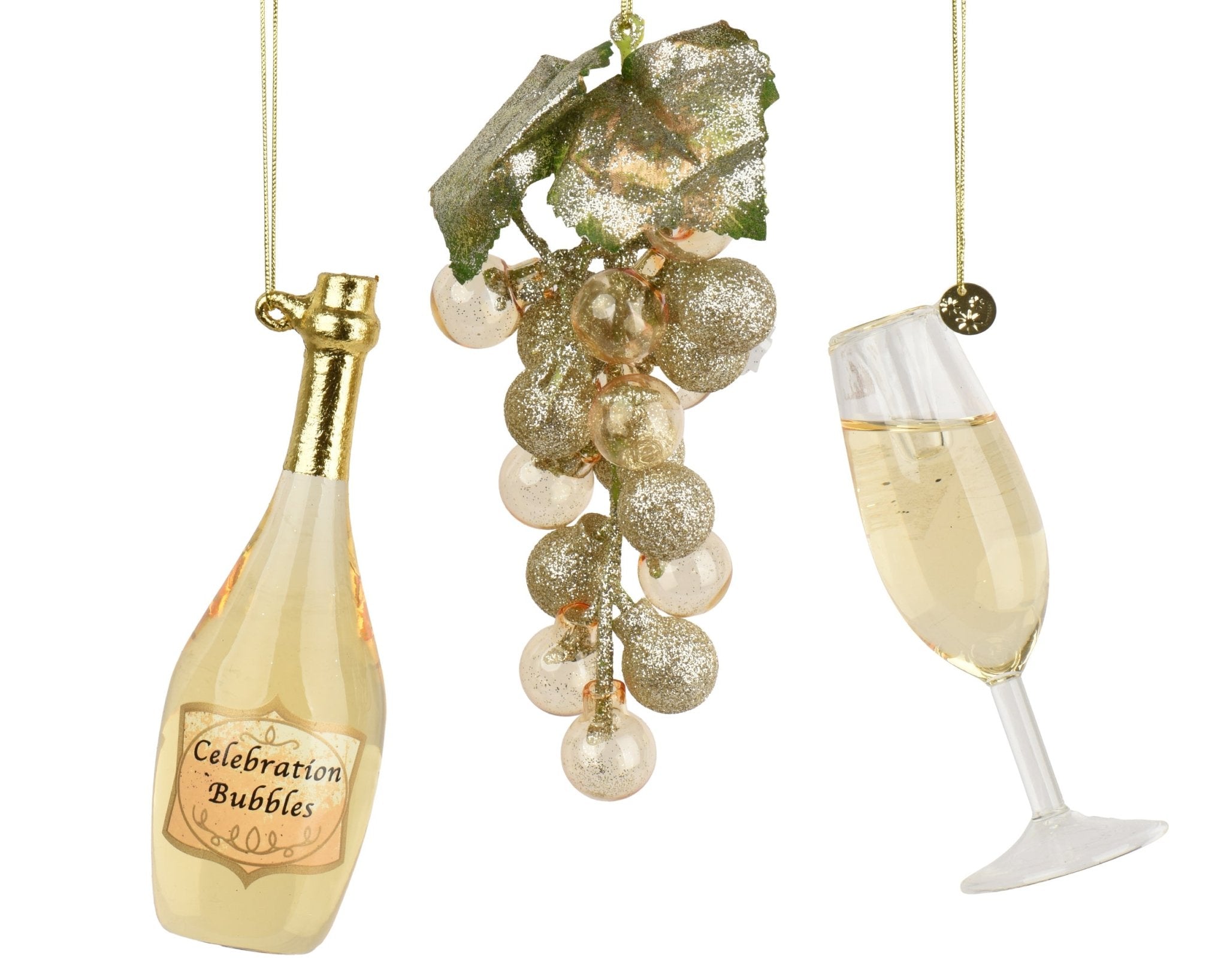 Prosecco Glas - Baumschmuck–Geschenk - Edition 4tlg. - Amiras Zauber