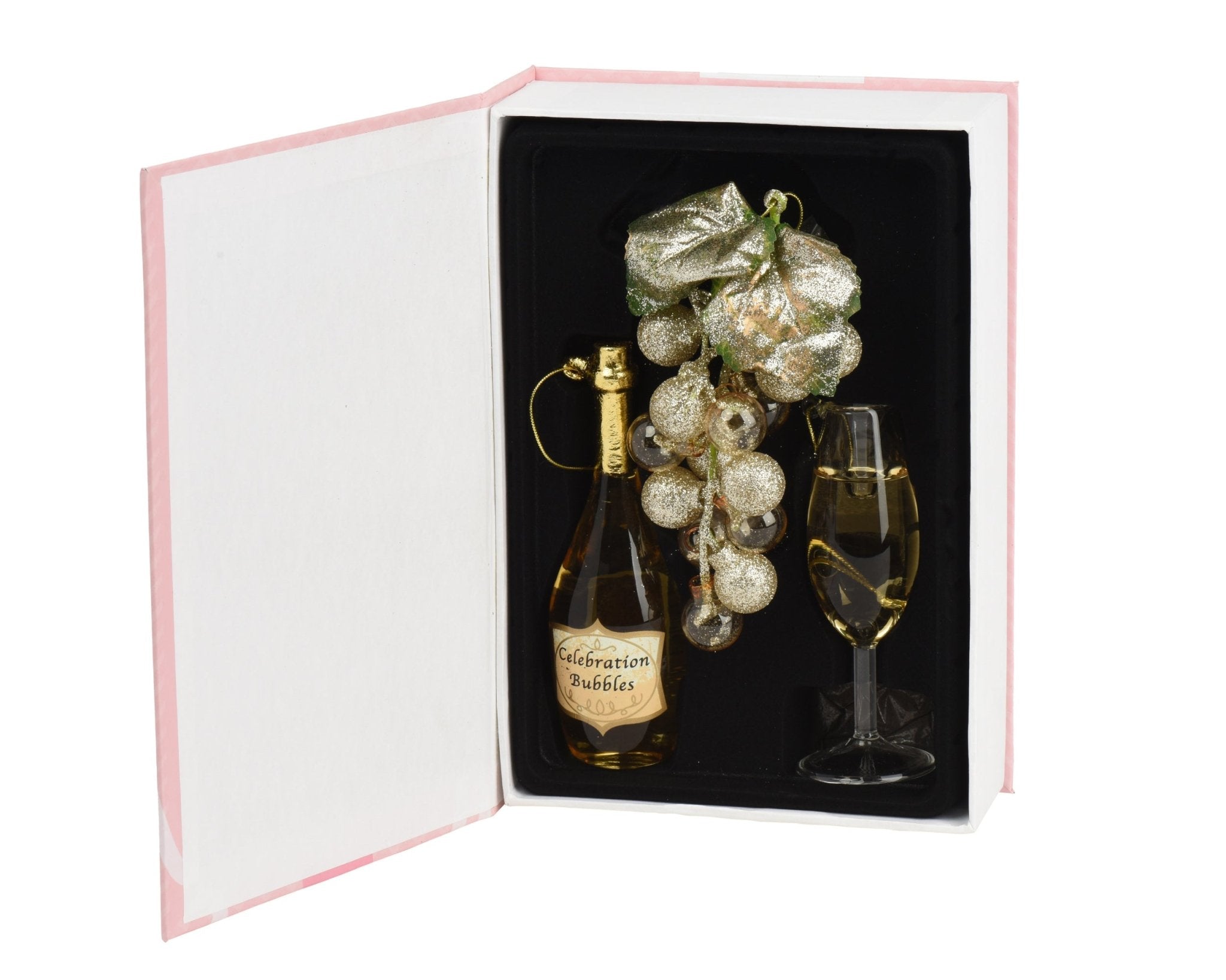Prosecco Glas - Baumschmuck–Geschenk - Edition 4tlg. - Amiras Zauber