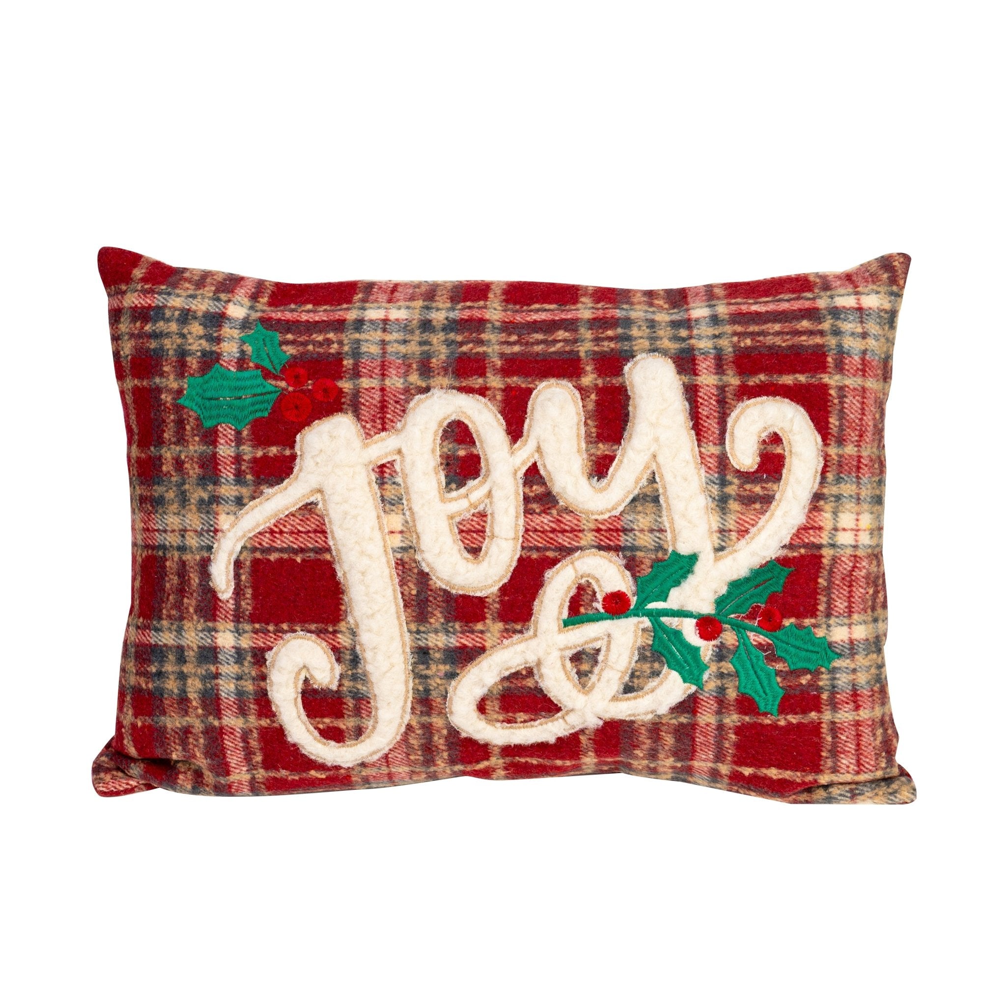 Weihnachts - Dekokissen „Joy" (Rot) - Amiras Zauber
