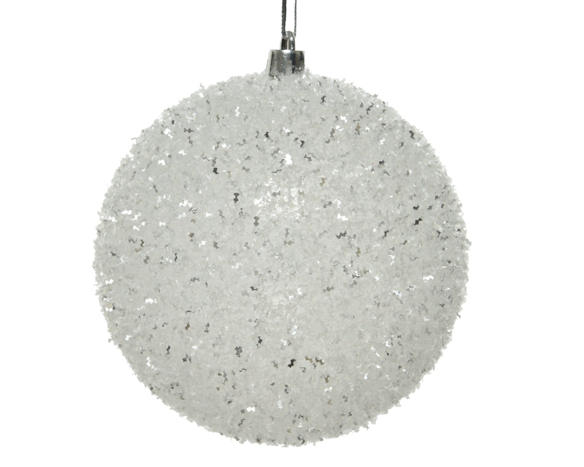 Weihnachtsbaumkugel Winterzauber weiß 12tlg. (Ø 10 cm) - Amiras Zauber