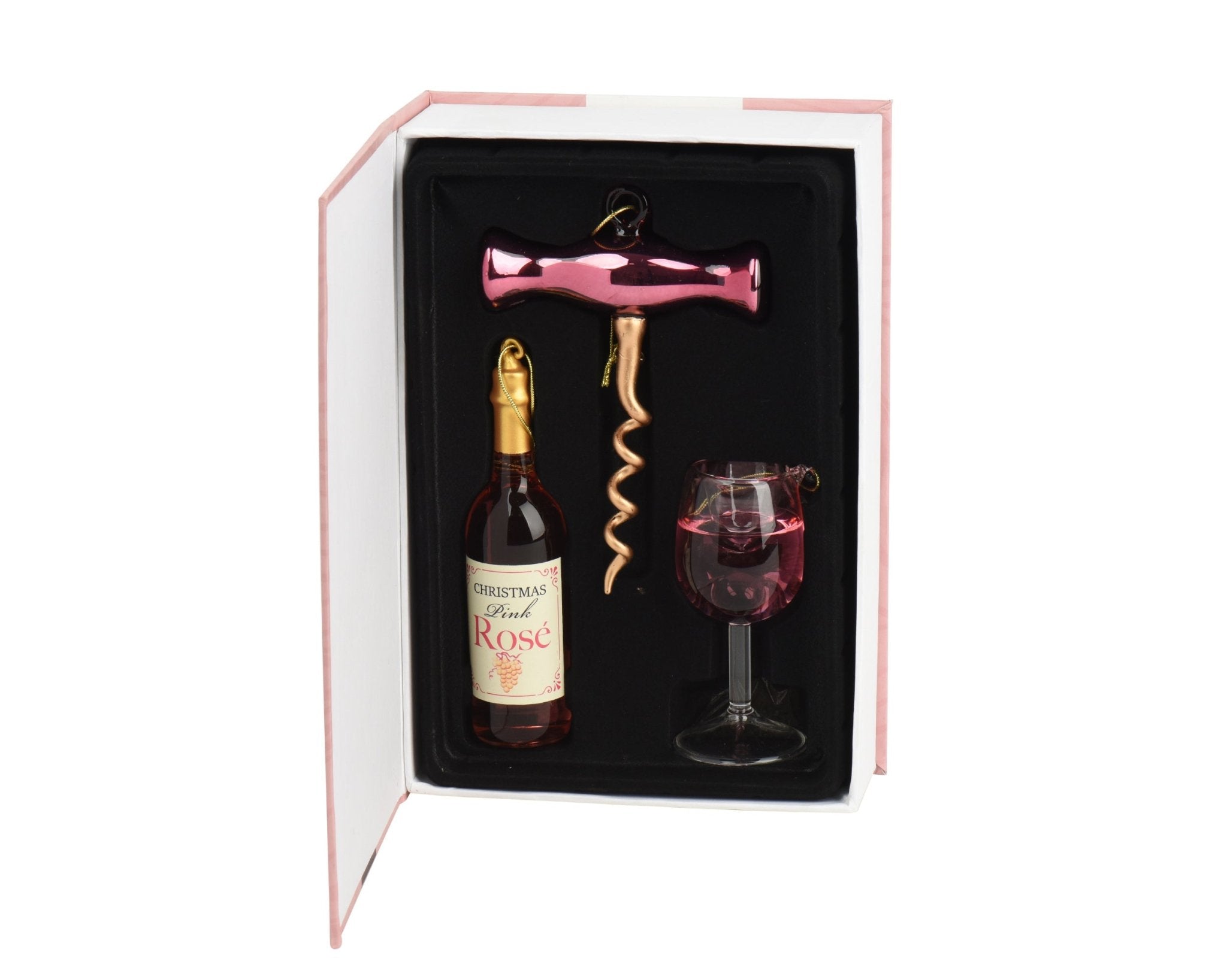 Wein Glas - Baumschmuck–Geschenk - Edition 4tlg. - Amiras Zauber