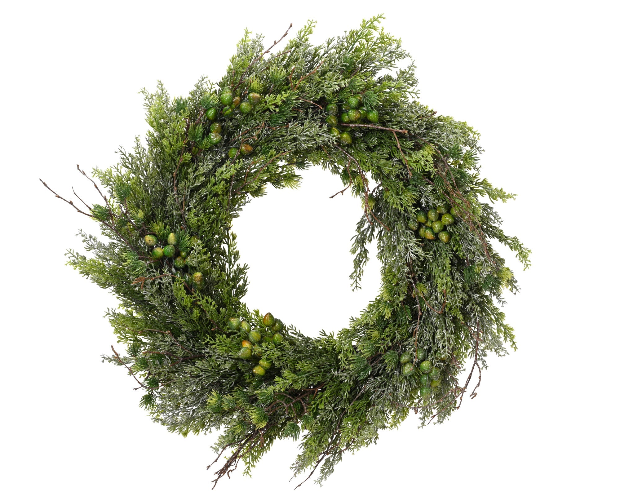 Winterlicher Kranz Natur groß indoor (60 cm) - Amiras Zauber