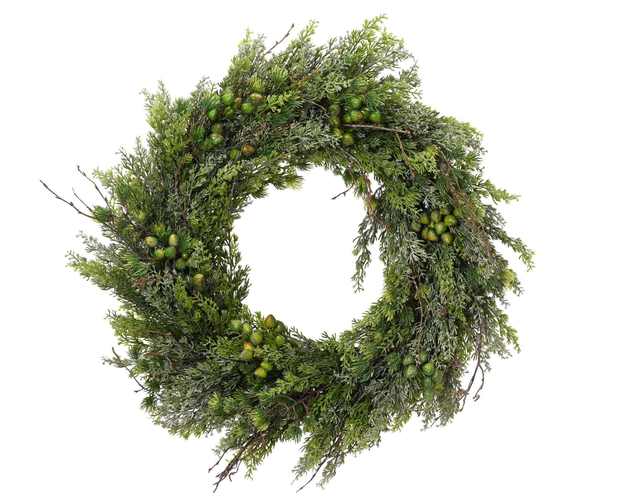 Winterlicher Kranz Natur groß indoor (60 cm) - Amiras Zauber