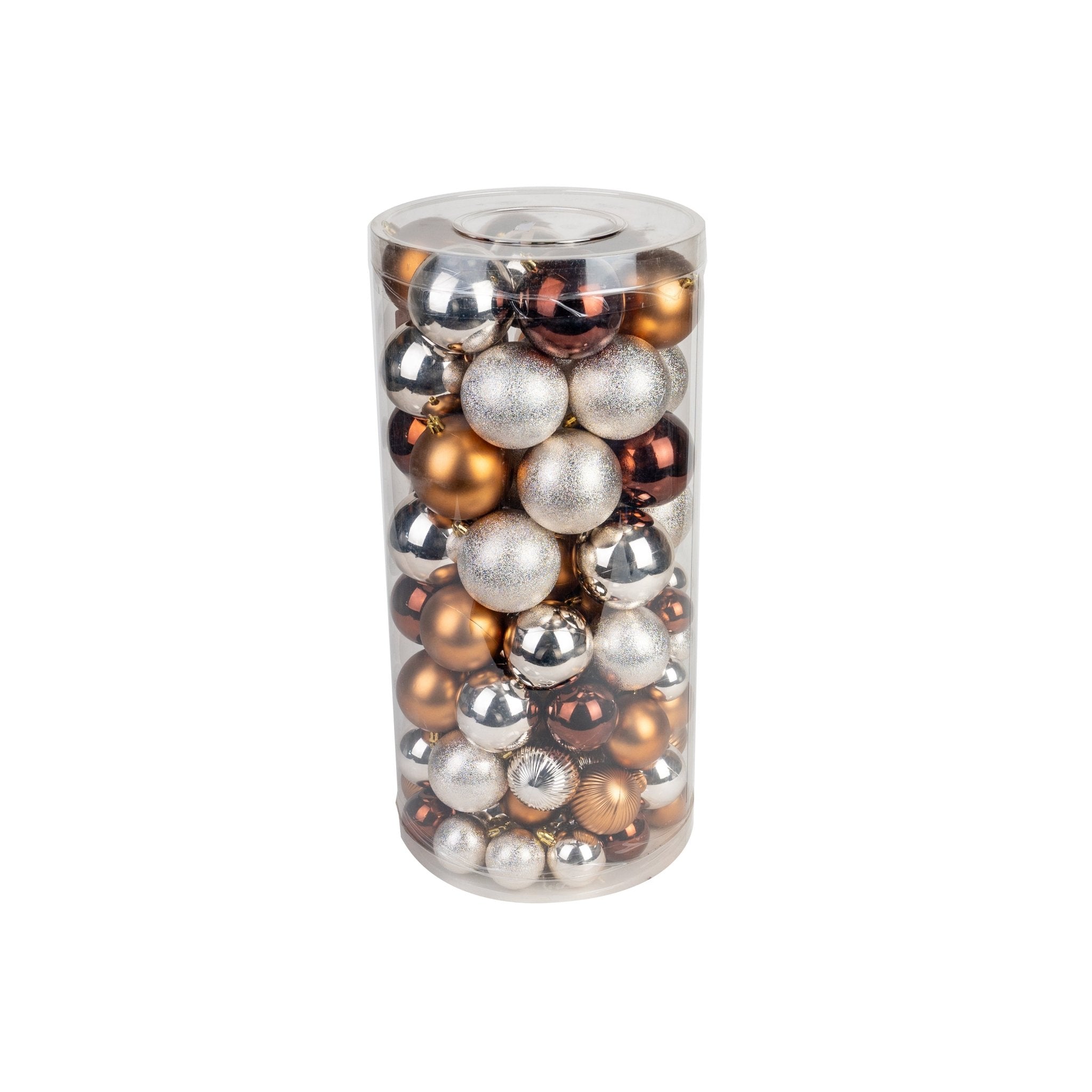 100 - teiliges Christbaumkugel - Set - Metallic - Amiras Zauber