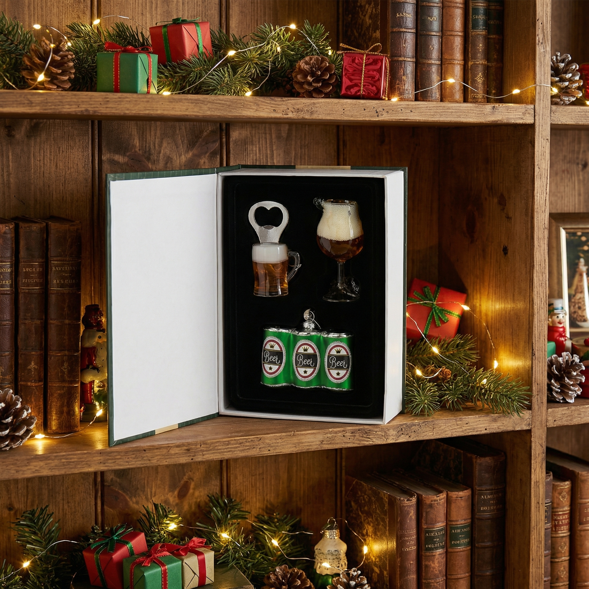 Bier Baumschmuck–Geschenk-Edition 4teilig