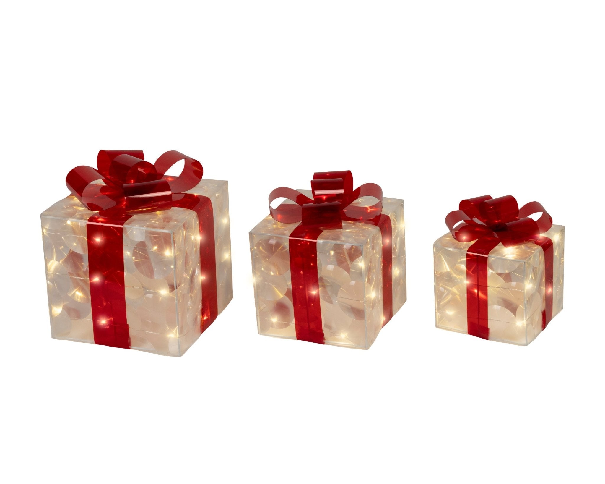 3er Set Deko Geschenkboxen mit Licht - Amiras Zauber