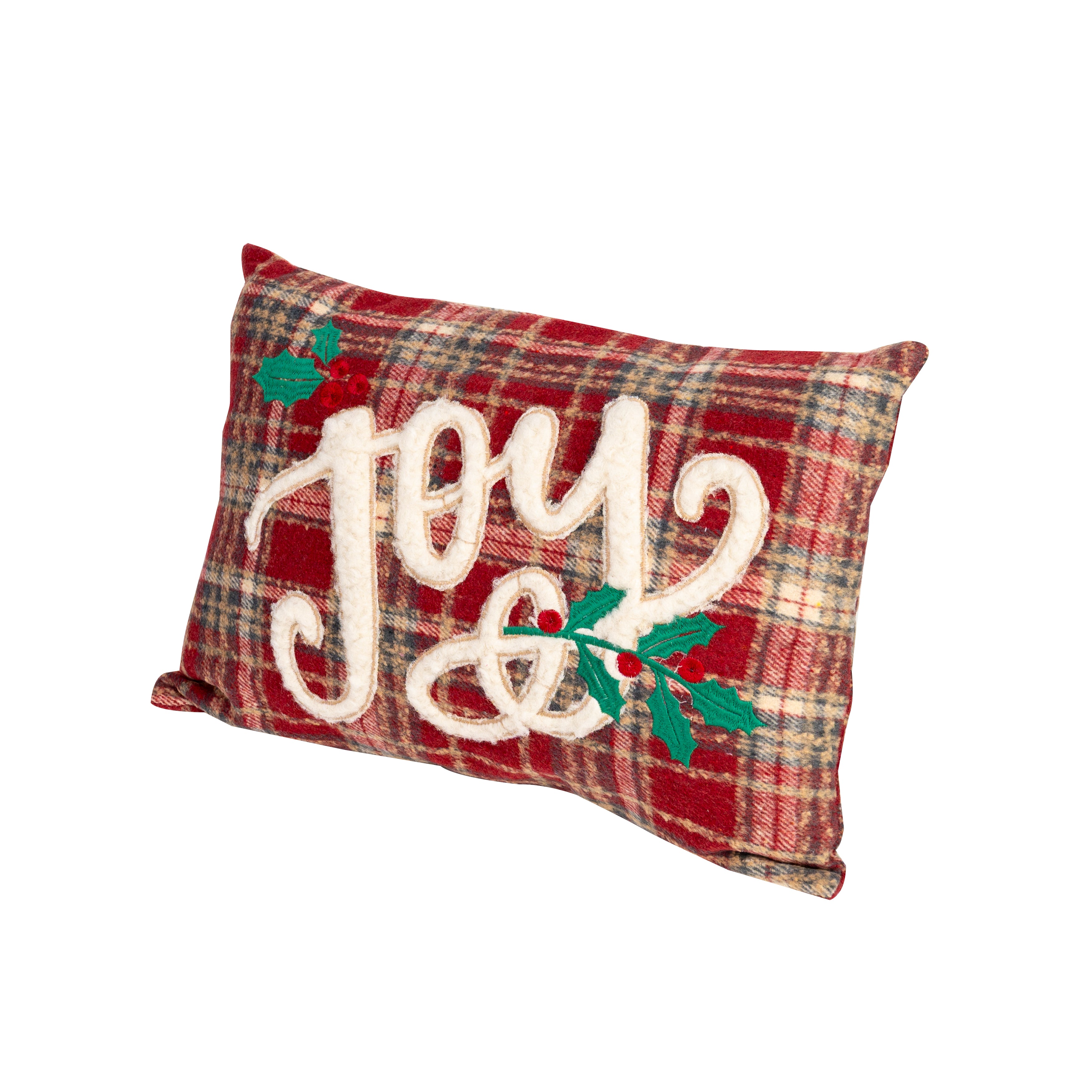 Weihnachts-Dekokissen „Joy" (Rot)