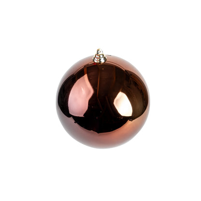 Christbaumkugeln Kupfer glänzend xl 18cm