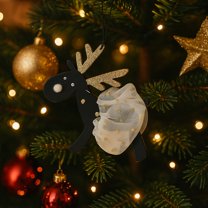 Festliche Rentier Anhänger – 6er Set