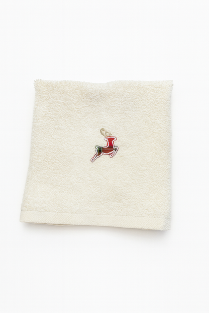 Handtuch Set 2-teilig „Merry Christmas" Weiß