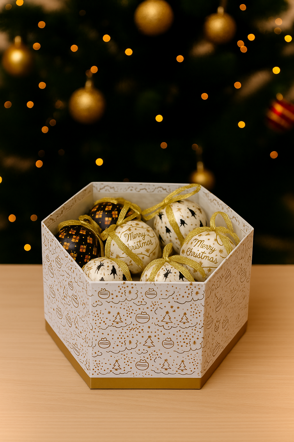 Kugelbox Modern XMas 15teilig