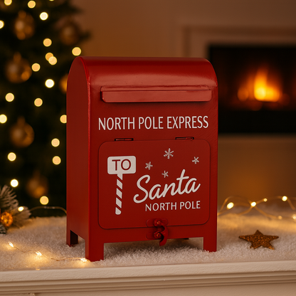 Santa Postbox „To Santa North Pole“ (23 cm)