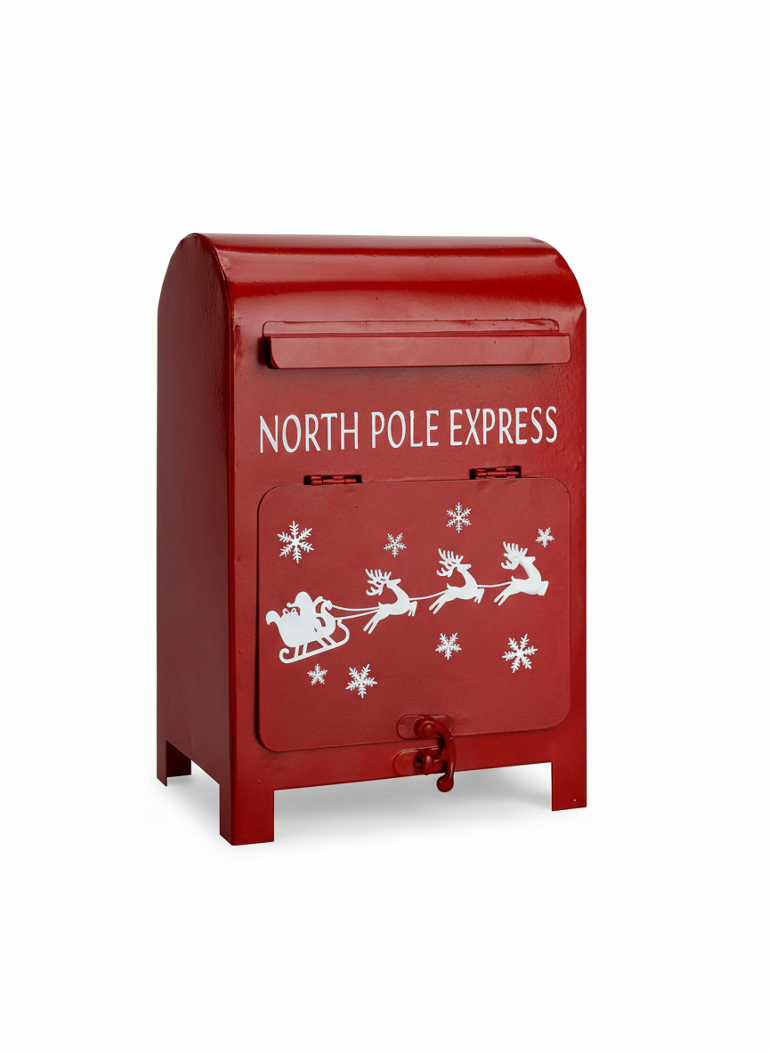 Santa Postbox „Rentierschlitten“ (23cm)