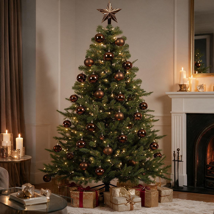 [KI] Premium Norway Tanne mit Baumschmuck - Sparset