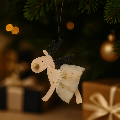 Festliche Rentier Anhänger – 6er Set