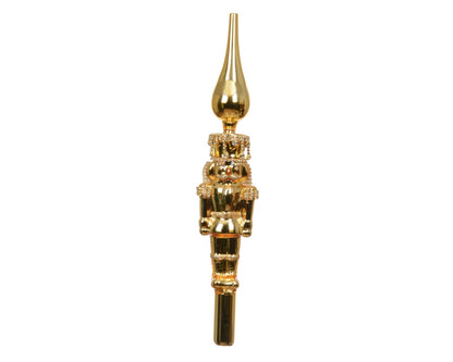 Baumspitze Nussknacker gold (30,5 cm) - Amiras Zauber