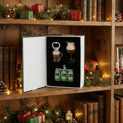 [KI] Bier Glas - Baumschmuck–Geschenk - Edition 4tlg. - Amiras Zauber