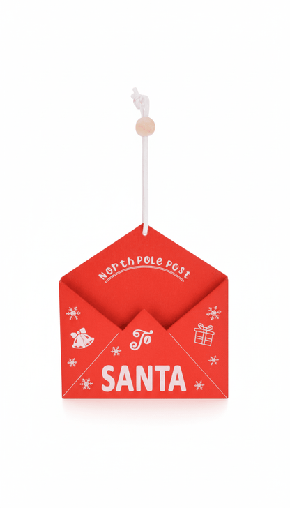 Brief - Baumschmuck „To Santa“ – Rot - Amiras Zauber