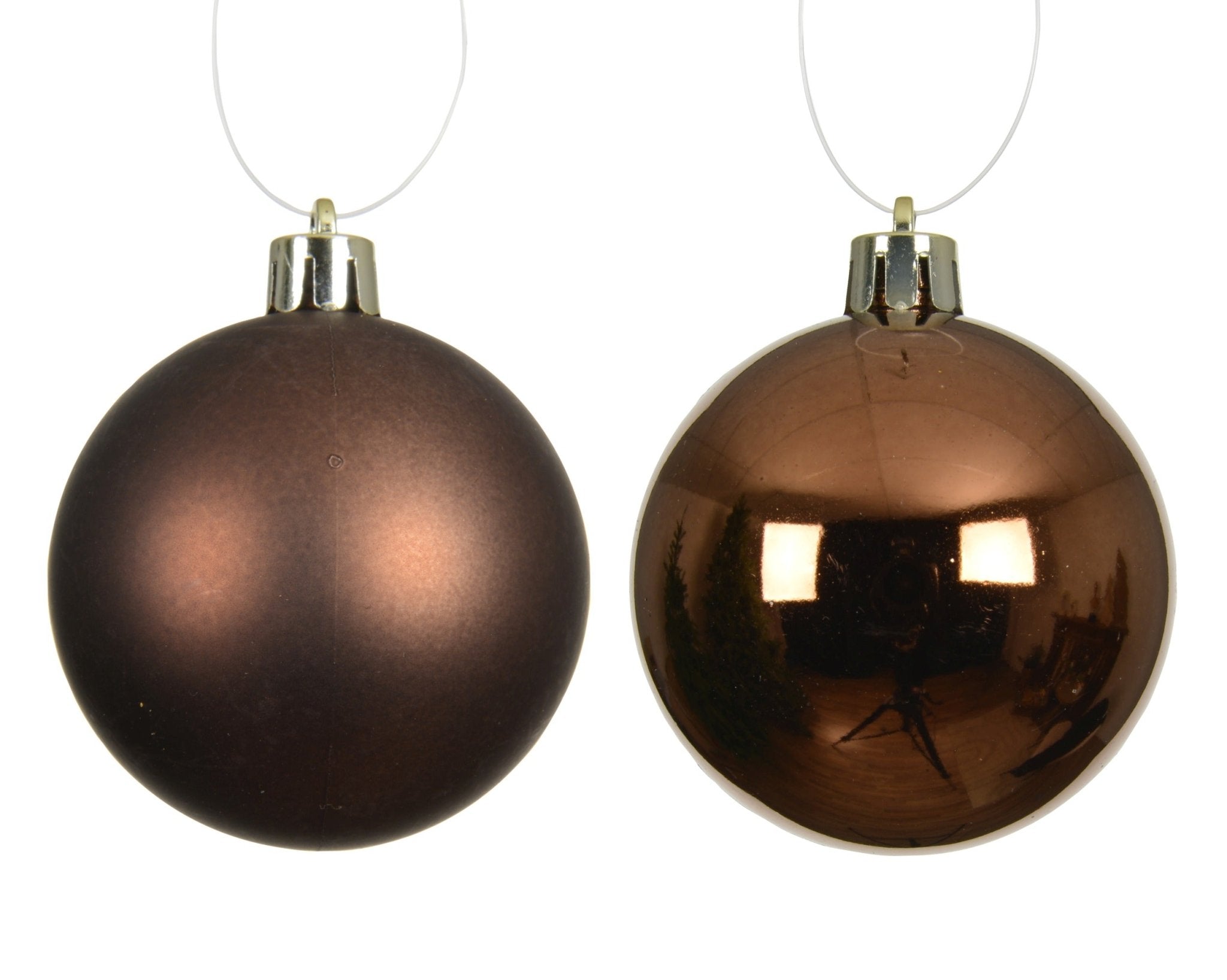 Christbaumkugel bronze 4tlg. (Ø 10 cm) - Amiras Zauber