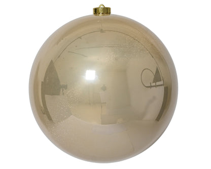 Christbaumkugel Glanz champager (1 Stück, Ø 14 cm) - Amiras Zauber