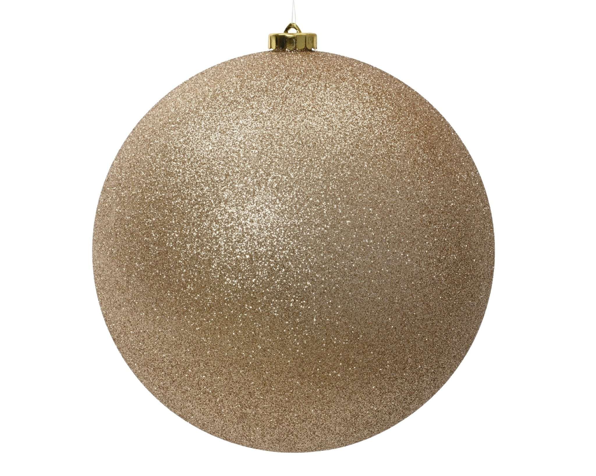 Christbaumkugel Glitzer gold (Ø 25 cm) - Amiras Zauber