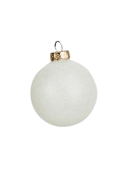 Christbaumkugel Mix wollweiss 45tlg. (Ø 6 cm) - Amiras Zauber
