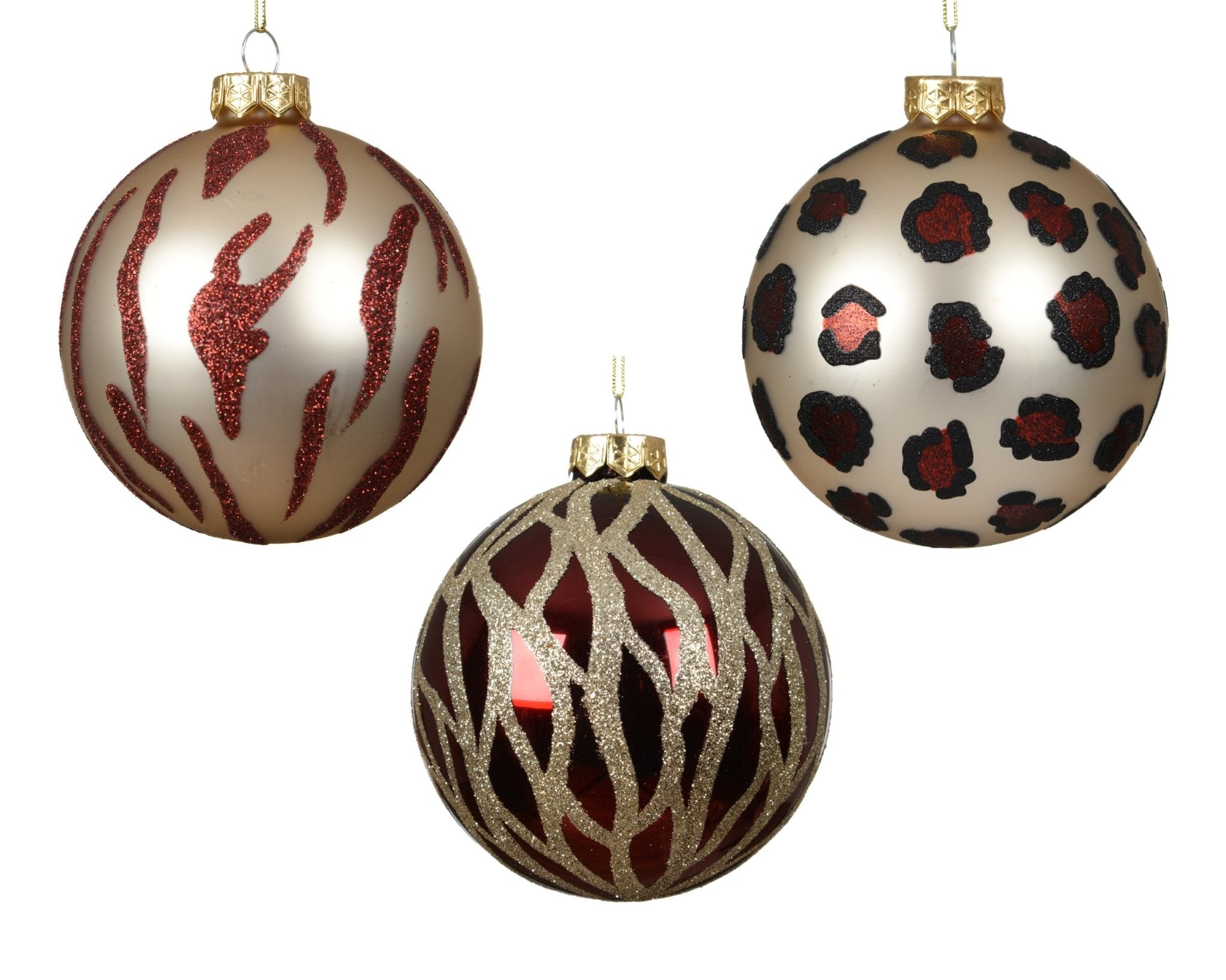 Christbaumkugel Safari 12tlg. (Ø 10 cm) - Amiras Zauber