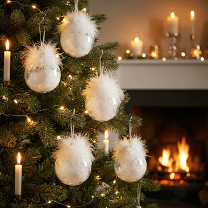 [KI] Christbaumkugel Wintermärchen 12tlg. (Ø 8cm) - Amiras Zauber