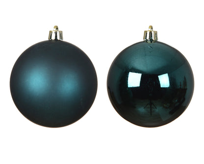 Christbaumkugeln Smaragd Mix 4er Set (Ø 10 cm) - Amiras Zauber
