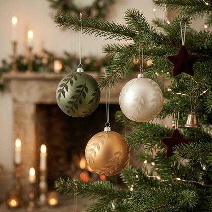 [KI] Christbaumkugeln Zauberwald 12tlg. (Ø 8 cm) - Amiras Zauber