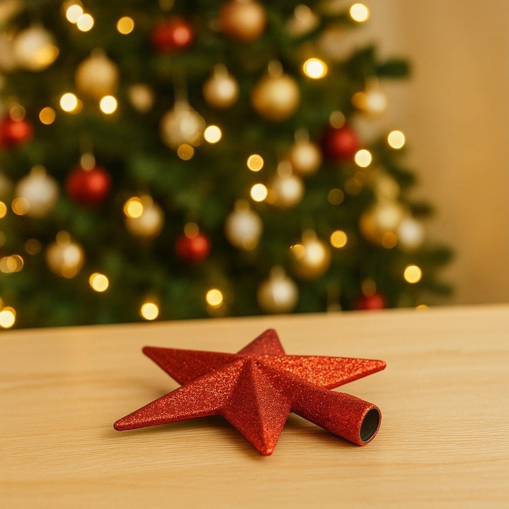 [KI] Christbaumspitze Rot 19 cm - Amiras Zauber