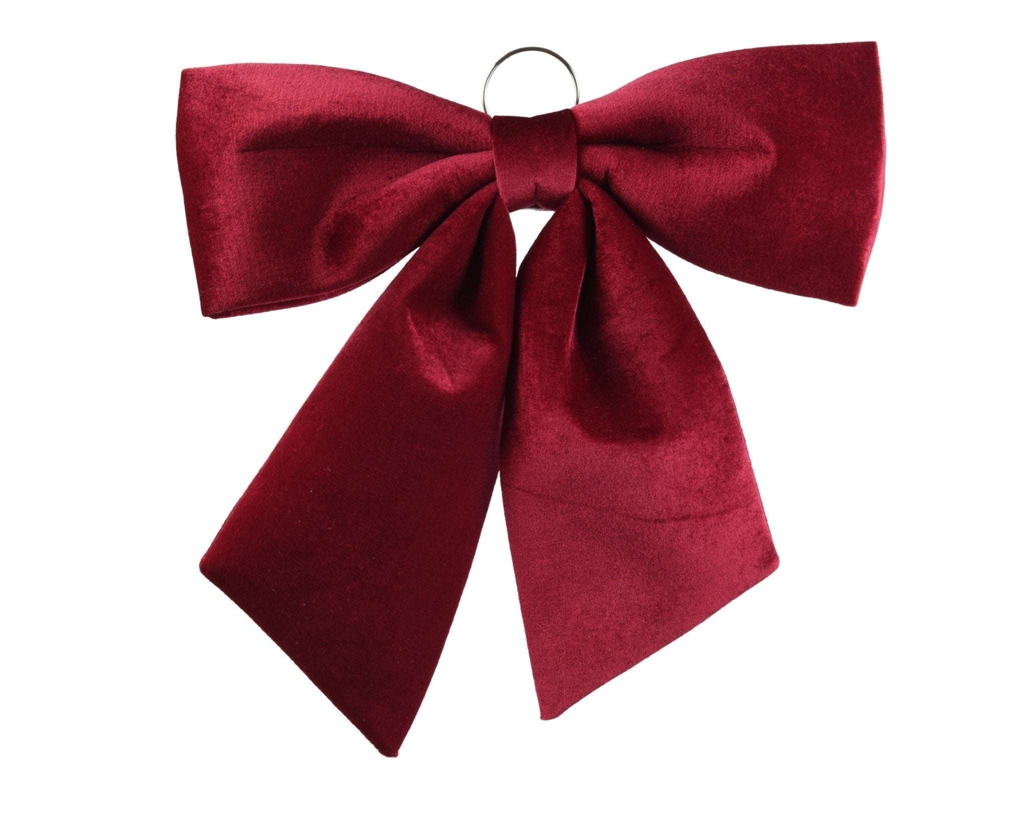 Deko Schleife Bordeaux klein (48 x 2 x 52 cm) - Amiras Zauber