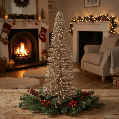 [KI] Deko-Tannenbaum "Goldglanz" (39 x 14 cm) - Amiras Zauber