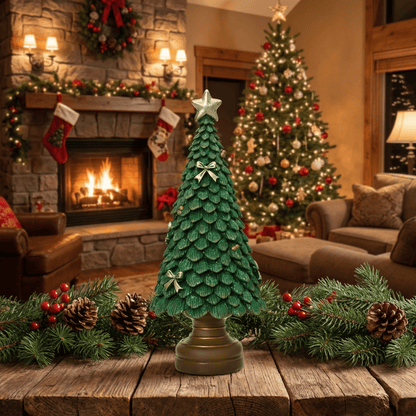 [KI] Deko - Weihnachtsbaum grün klein (10 x 10 x 23 cm) - Amiras Zauber