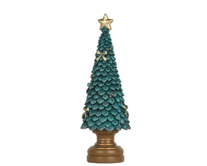 Deko - Weihnachtsbaum smaragd groß (12 x 12 x 36 cm) - Amiras Zauber